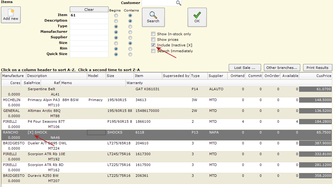 System Locator Inventory Item Location Maintenance